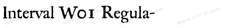 Interval W01 Regula字体转换 Interval W01 Regula字体转换